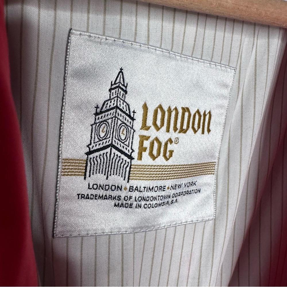 London Fog Men’s Vintage Full Zip Cream Jacket Size Small - Picture 9 of 11